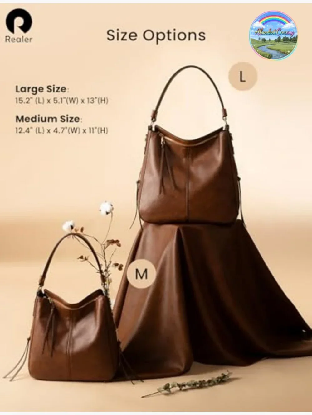 Faux Leather Hobo Crossbody Bag Large Capacity Shoulder Purse